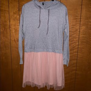 Juniors hoodie dress sz M